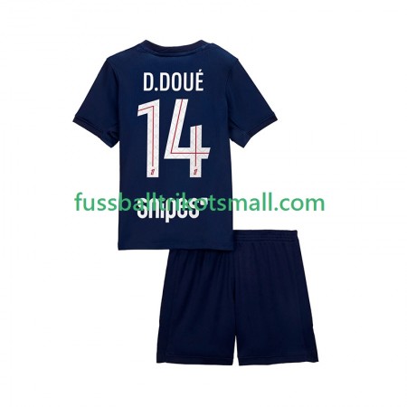 Fußballtrikots Paris Saint-Germain Desire Doue 14 Kinder 2025-2026 Kurzarm Heimtrikotsatz kaufen